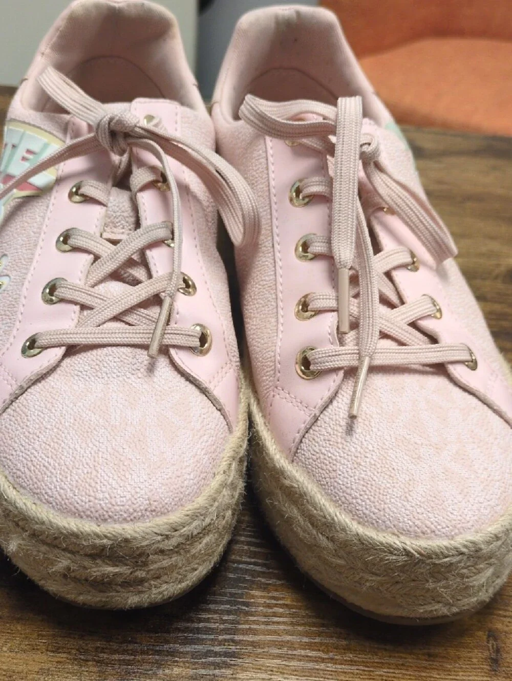 Michael Kors Light Pink 'Hotel Kors' Espadrille Sneaker/8M